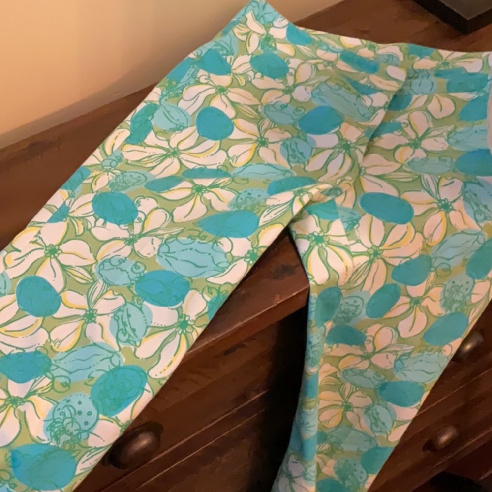 Vintage Lilly Pulitzer Summer Floral Pants - Picture 2 of 8